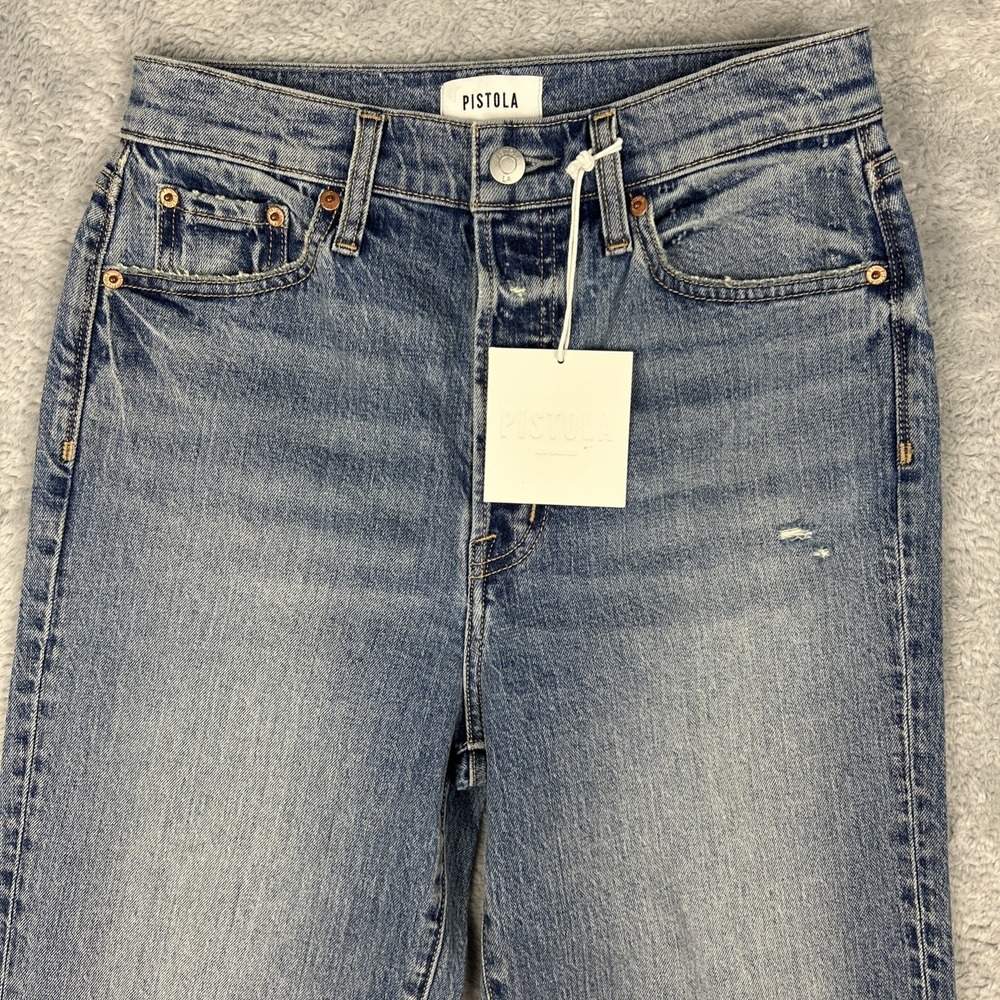 pistola High-Rise Light Blue Jeans